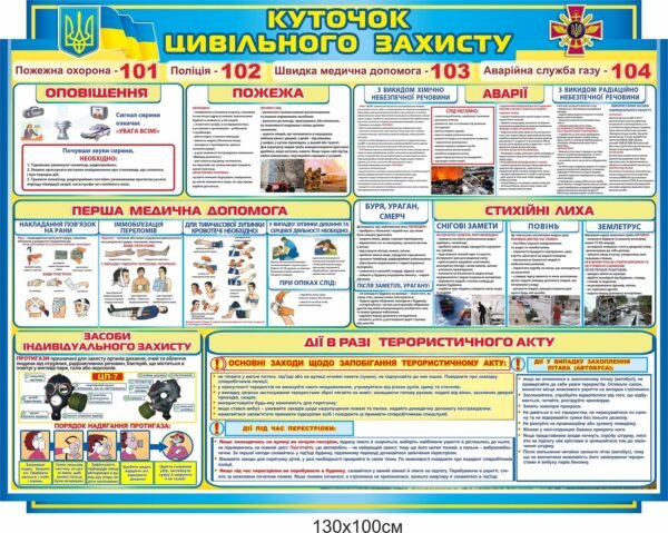Стенд “Цивільний захист населення”