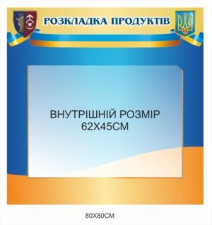 Стенд “Розкладка продуктів”