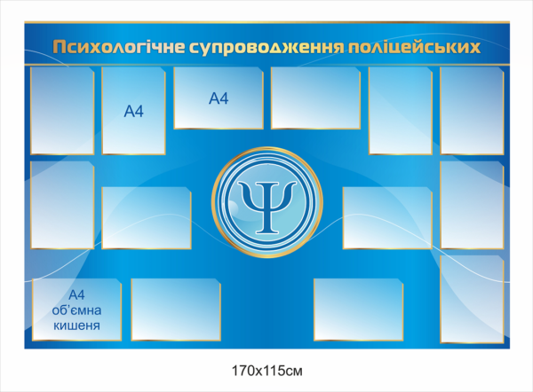 Стенд інформаційний “Психологічне супроводження поліцейських”