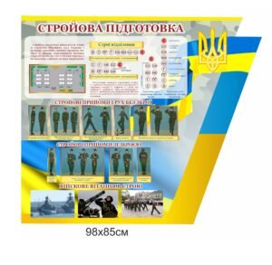 Стенд “Стройова підготовка” для військових