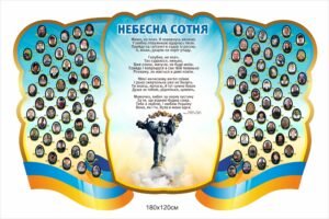 Стенд “Небесна сотня” з фотографіями героїв