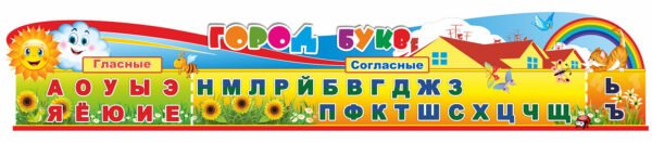 Навчальний стенд для початкової школи “Город букв”