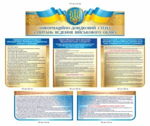 Інформаційно – довідниковий стенд з питань військового обліку