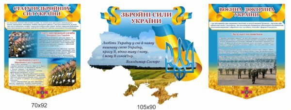 Стенд “Статути Збройних сил” та “Воєнна доктрина”