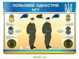 Стенд “Польовий однострій НГУ”