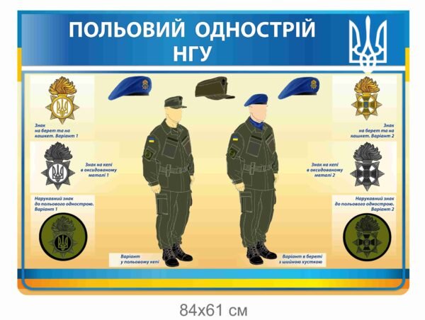Стенд “Польовий однострій НГУ”