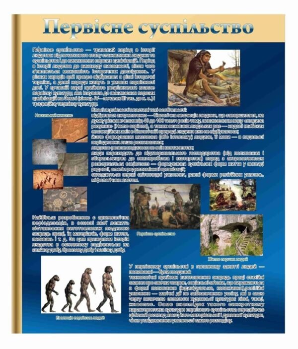Стенд “Первісне суспільство”