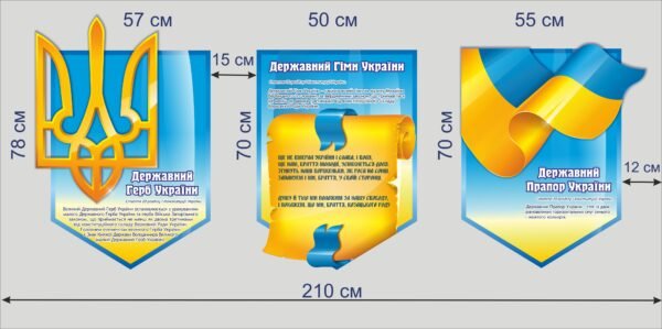 Набір стендів “Державні символи України”