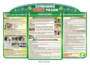 Стенд з протидії булінгу в школі