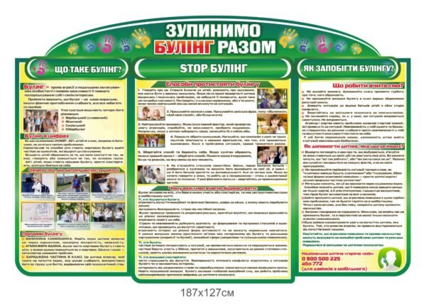 Стенд з протидії булінгу в школі