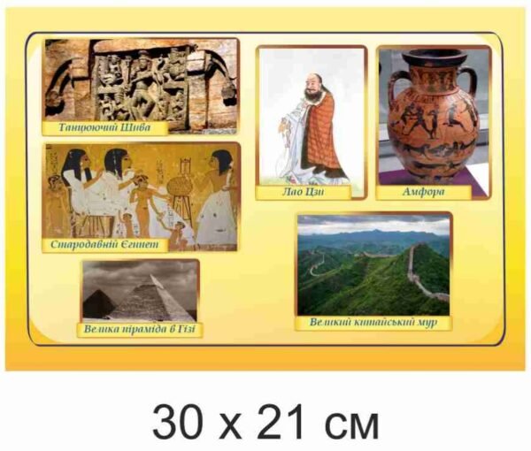 Стенд з всесвітньої історії “Стародавні пам’ятки”