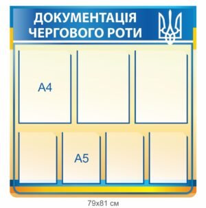 Стенд “Документація чергового роти”