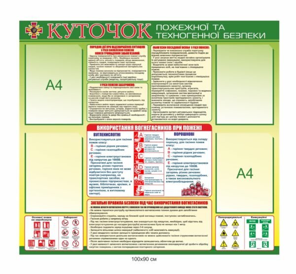 Куточок пожежної та техногенної безпеки