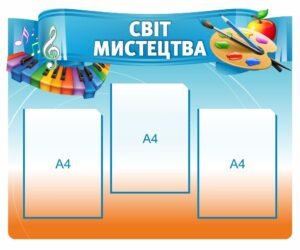 Інформаційний стенд “Світ мистецтва”