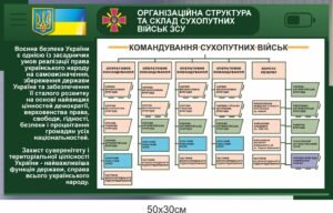 Стенд “Структура сухопутних військ ЗСУ”