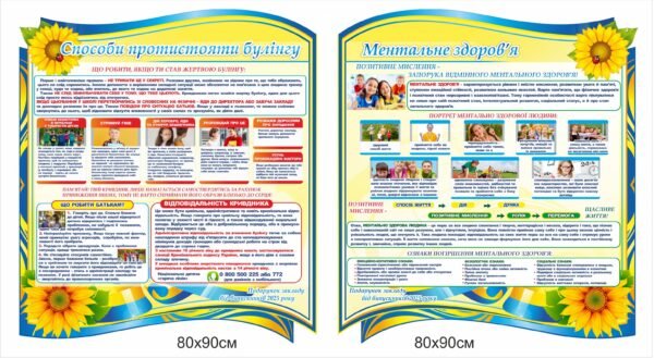 Стенди “Протидія булінгу, Ментальне здоров’я”