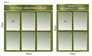 Інформаційні стенди з військового обліку
