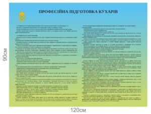 Військовий стенд “Професійна підготовка кухарів”