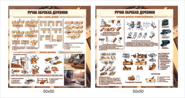 Стенди “Ручна обробка деревини”