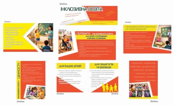Композиція стендів “Інклюзивна освіта”