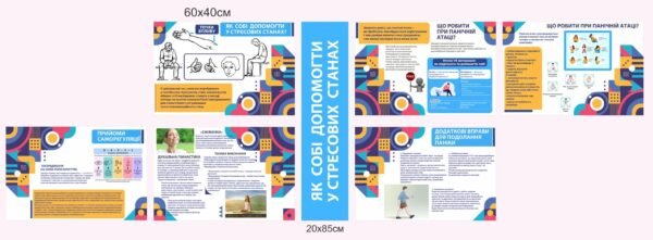 Набір стендів “Як собі допомогти у стресових станах”