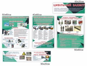 Модульна композиція стендів “Цивільний захист”
