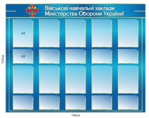 Стенд “Військові навчальні заклади МОУ”