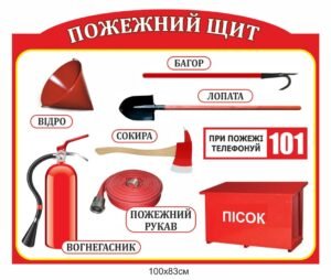 Стенд “Пожежний щит”