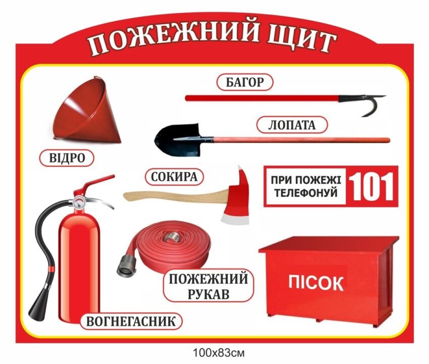 Стенд «Пожежна безпека» — наочна інформація, яка допомагає діяти правильно