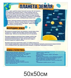 Стенд в кабінет географії “Планета Земля”