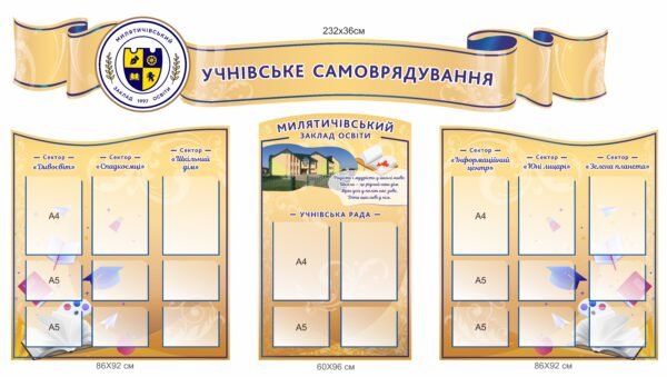 Набір стендів “Учнівське самоврядування”