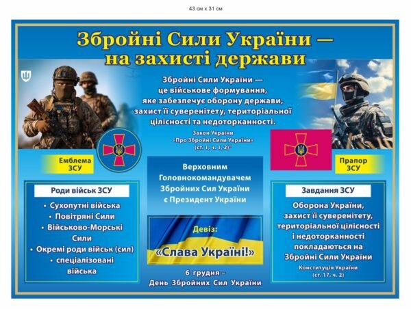 Стенд “ЗСУ – на захисті держави”
