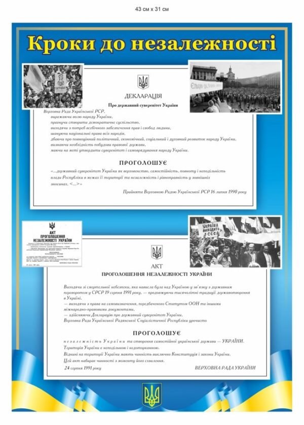 Стенд “Кроки до незалежності”