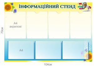 Інформаційний пластиковий стенд