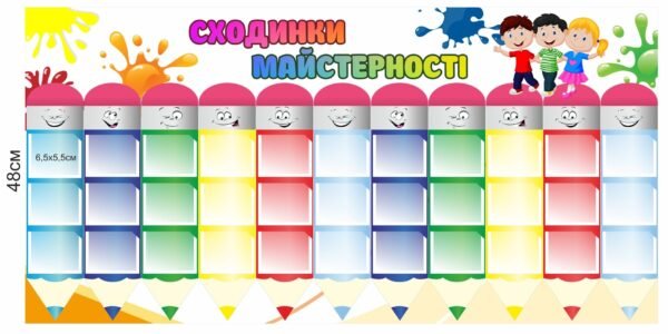 Стенд “Сходинки майстерності”